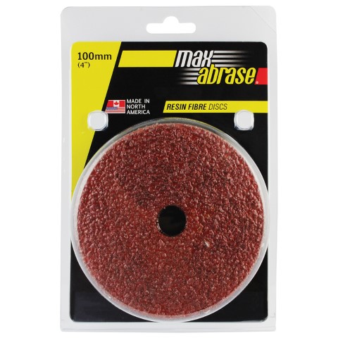 MAXABRASE CD 5 PK 100MM X B36 RESIN FIBRE SOFT METAL DISC GRIT